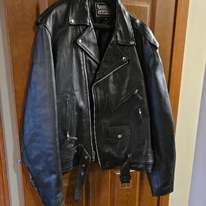 Black Men’s Classic Biker Jacket